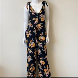 Xhilaration Sleeveless Floral Jumpsuit